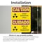 Signmission Radiation & Laser Sign, 7 in H x 5 in W, Vinyl Decal, Rectangle OS-2PACK-CR-D-57-L-10169 - alternate 5